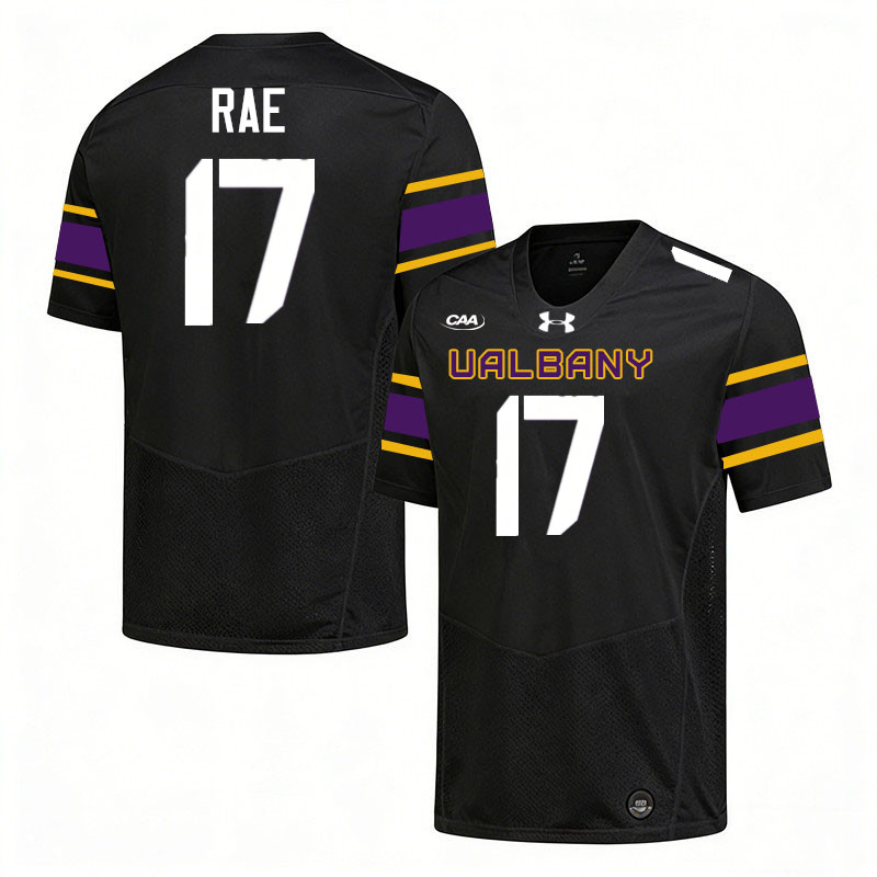 UAlbany Great Danes #17 Jordan Rae College Football Jerseys,Uniforms-Black